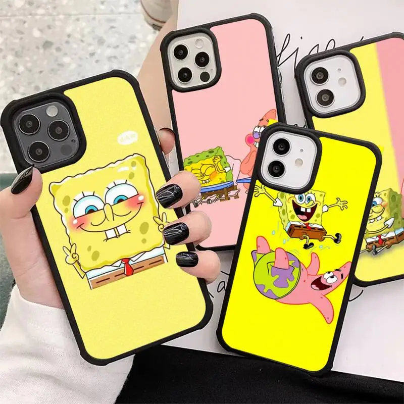 

Cartoon Sponges Cute Bob Phone Case for iphone 12 13 Mini SE 2020 5 5S 6 6S Plus 7 8 Plus X XR XS 11 Pro Max Fundas Coque cover