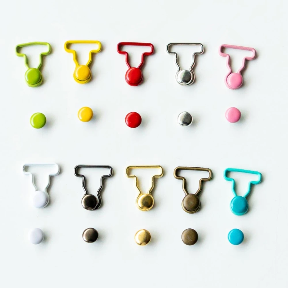 

10 Pair 6/9mm Mini Buttons for DIY Doll Clothes Jeans Metal Buckles OB11 Handmade Clothing Scrapbooking Buttons Sewing
