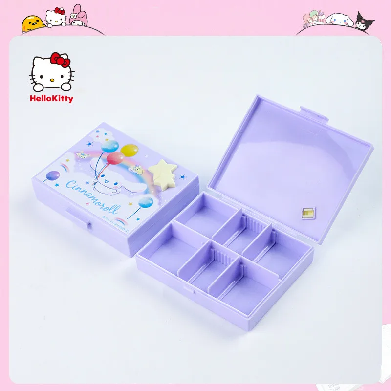 

New Cinnamoroll Jewelry Box Kawaii Sanrio Japanese Cartoon Desktop Sundry Storage Box Cute Girl Jewelry Sorting Box