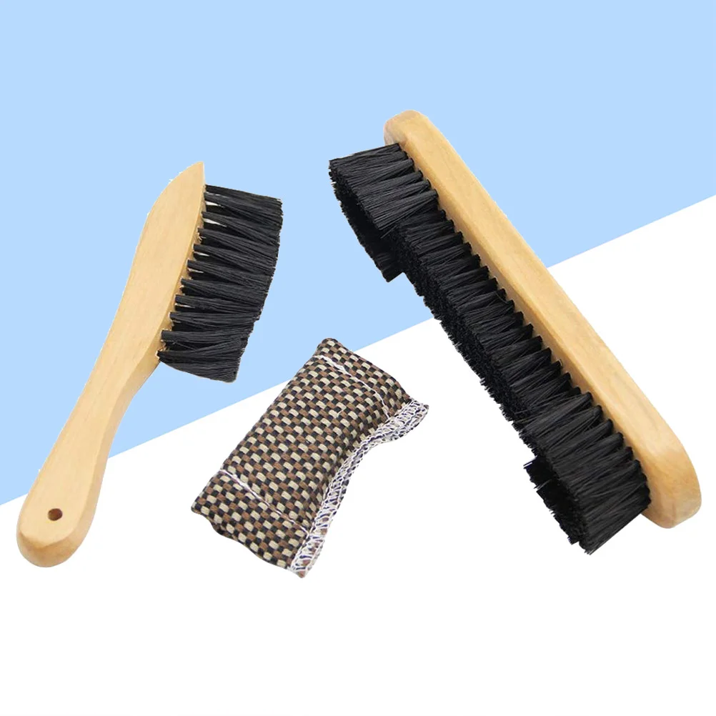 

3 Pcs Pool Table Brush Rail Kit Felt Cleaner Snooker Straight Body Billiard Set