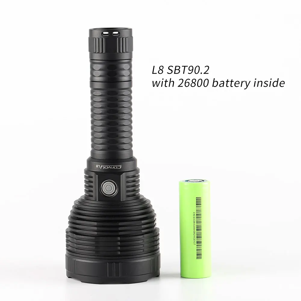Фонарик Convoy L8 SBT90.2 26800 26980 большой радиус действия с батареей внутри - купить по