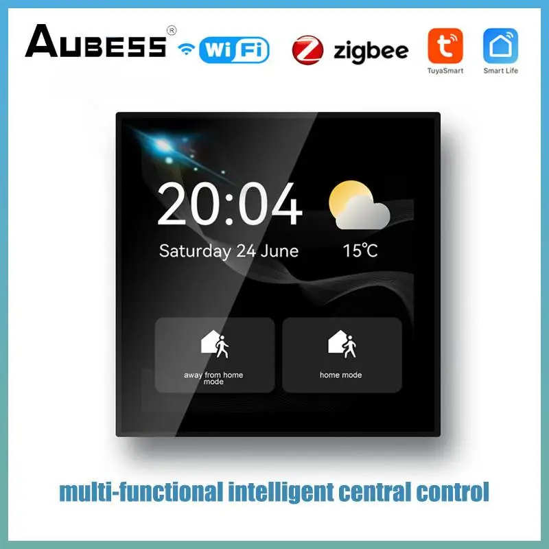 

Tuya Control Panel Wifi ZigBee Multi-functional Touch Screen Control Panel Smart Home 4 Inch Linux Touch Build In Zigbee Hub