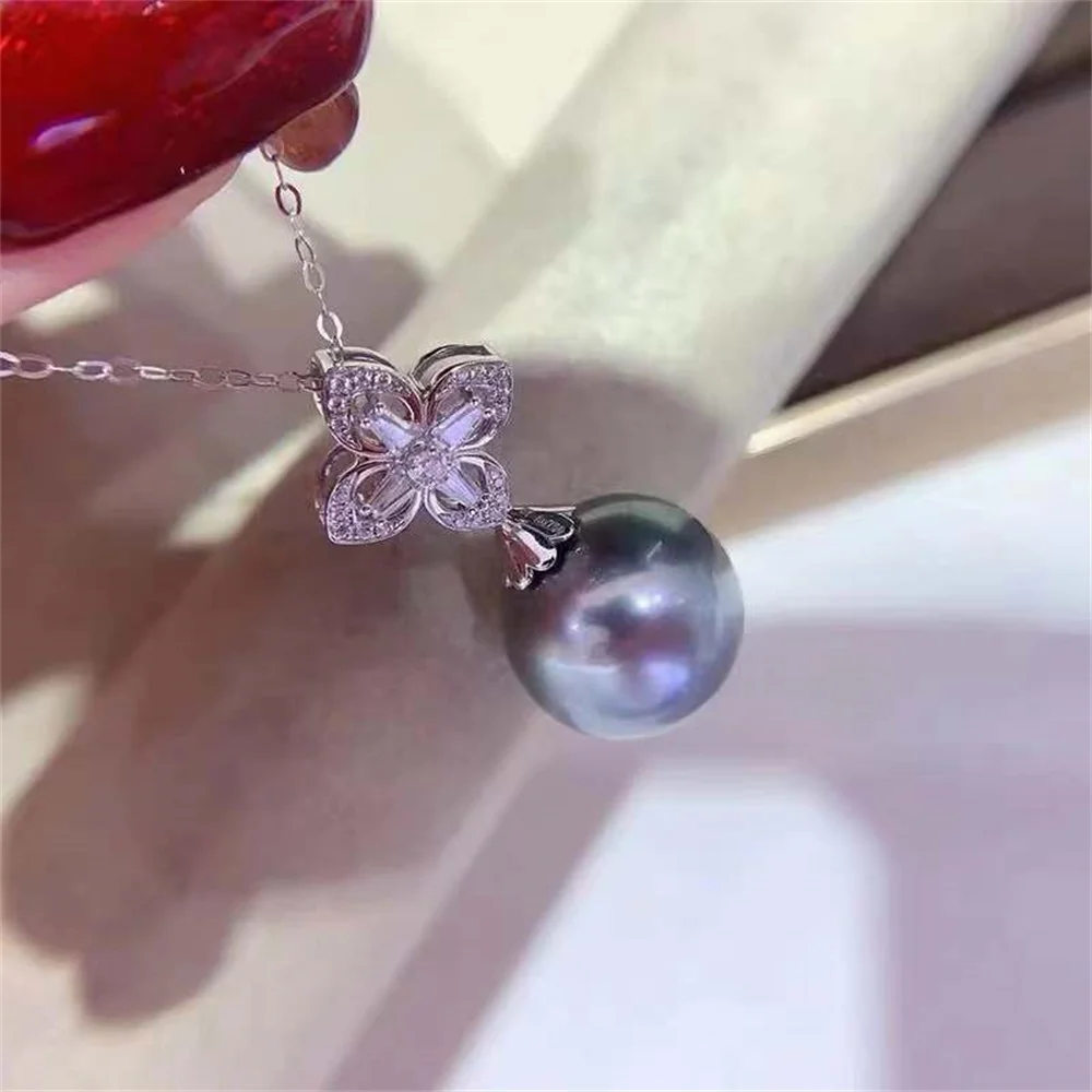 

S925 Sterling Silver Pearl Pendant Mountings, Charm Findings, Pendant Settings Jewelry Parts Fittings Women Accessories