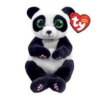 2022 new ty beanie belly sparkly green glitter eyes panda ying cute plush stuffed animals toy kids doll birthday gift 15cm