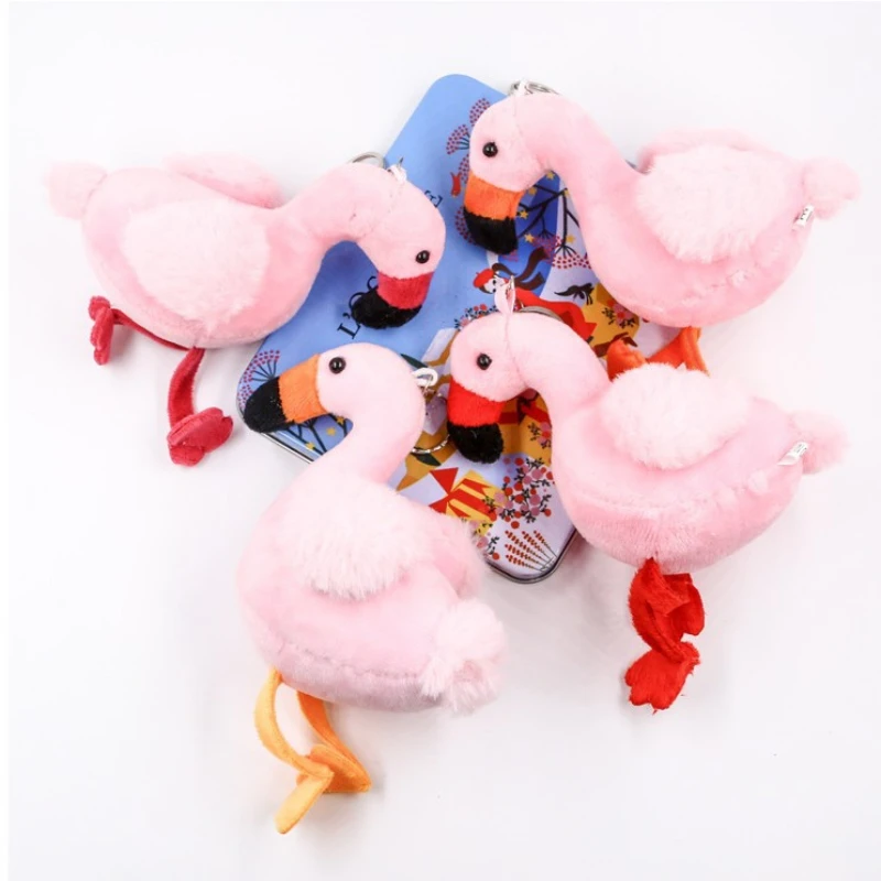 

Random 1 Pcs Plush Flamingo Keychain Pink Soft Pet Car Girl Backpack Pendant Kawaii Birthday Gift Comfortable Children's Toys