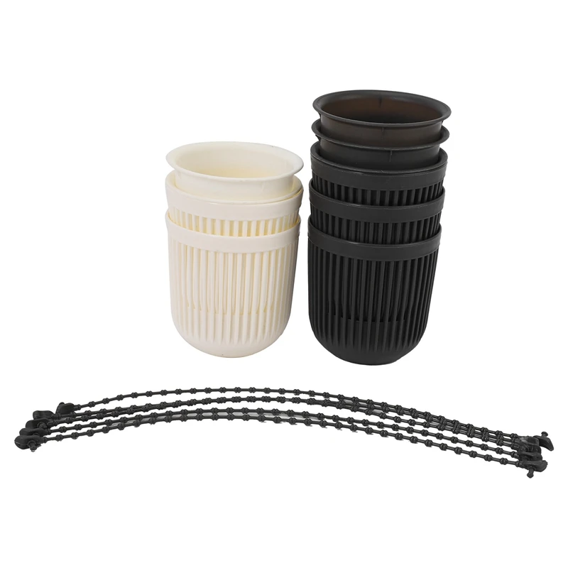 

5Pcs Plastic Hanging Orchid Pot Balcony Creative Wall Hanging Flower Pot Succulent Potted Resin Small Hanging Pot