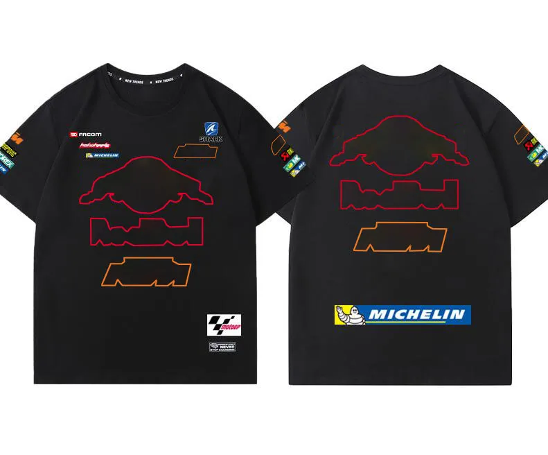 

F1 racing T-shirt new team logo round neck short sleeve same custom