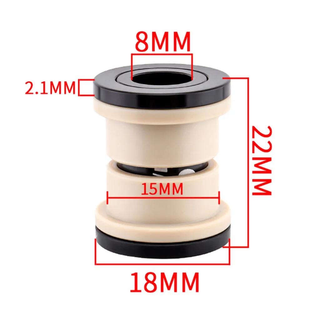 

1pc Bicycle Soft Tail Rear Shock-Absorbing Bushing DU Shock-Absorbing Bushing 22mm-68mm Fit Shock Absorber Width 12.7-14MM