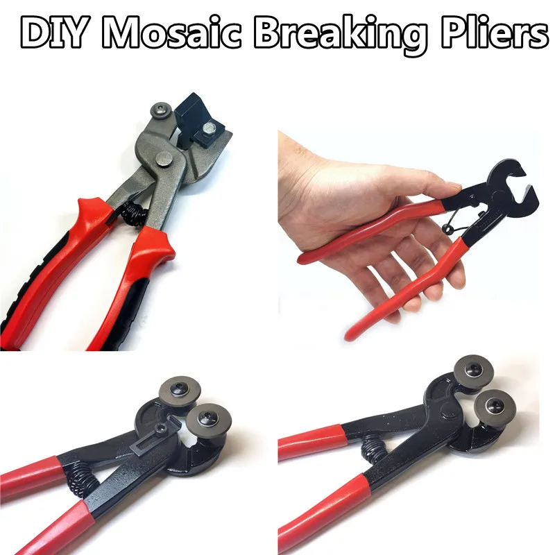 DIY Mosaic Cutters Breaking Pliers For Glass/Mosaic Stones/Ceramics Professional Mosaic Tiles Plier Nippers 4 Kinds Optional