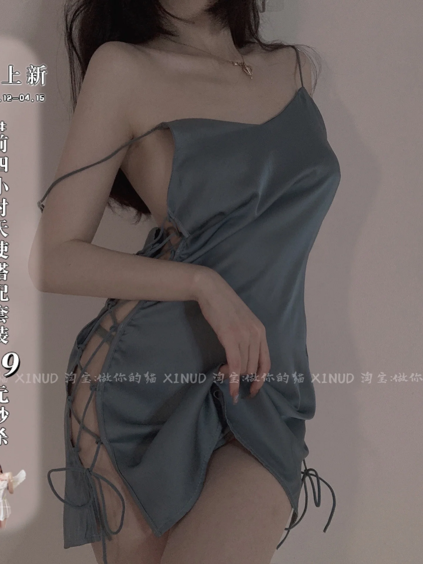 

Сетчатая Сексуальная кружевная мини-майка TVVOVVIN для ночного клуба Большие размеры бандажные тонкие корейские женские топы 2022 летнее платье ...