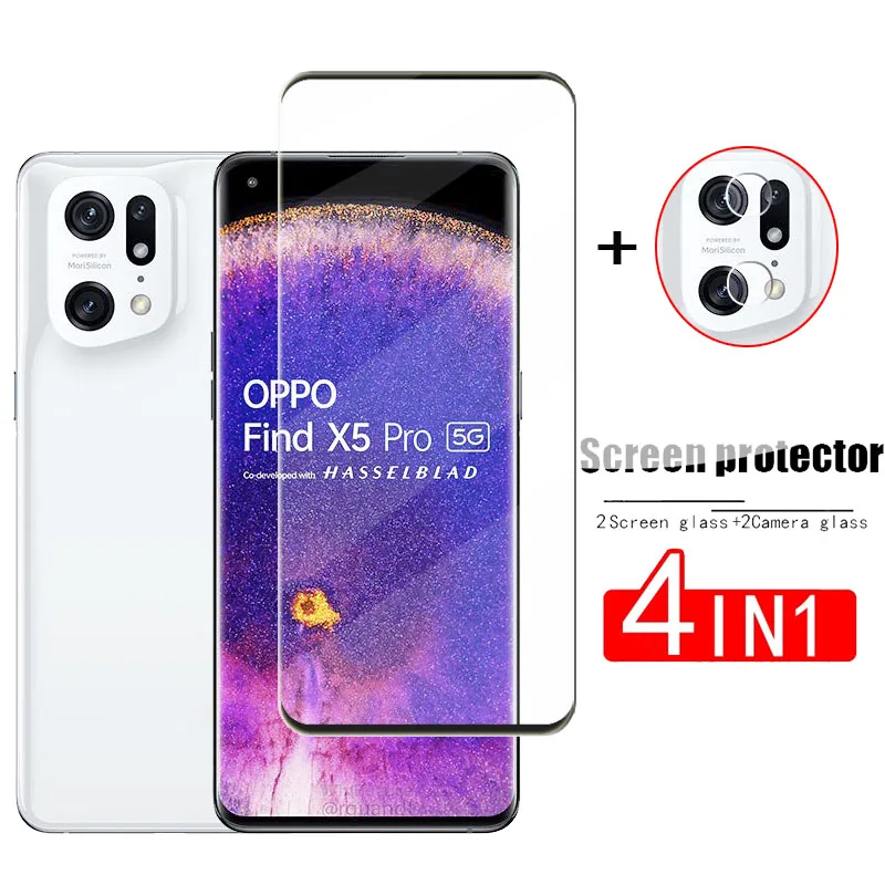 Full Cover Glass For OPPO Find X5 Pro Screen Protector For OPPO Find X5 Pro Tempered Glass Phone Lens Film For OPPO Find X5 Pro