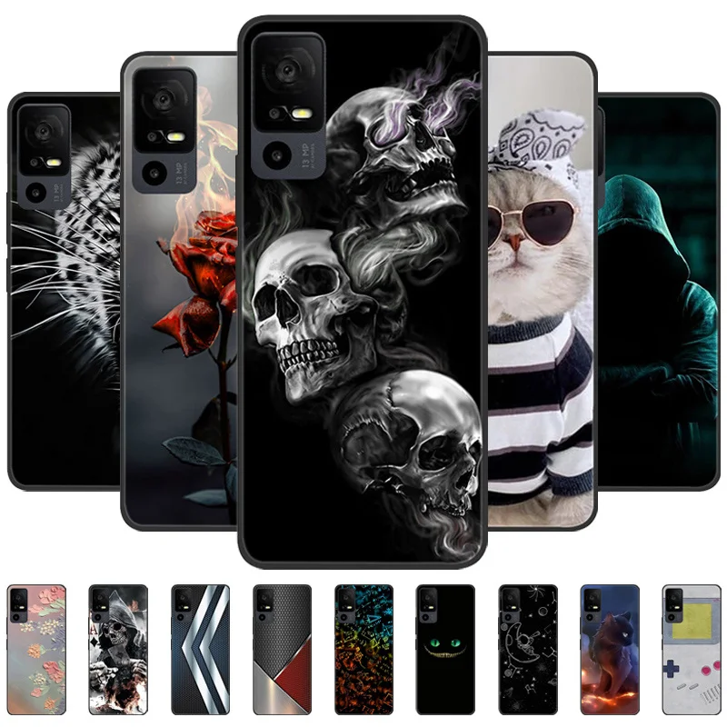 Фото Роскошный модный чехол для TCL 40 XE 5G, Роскошный чехол для TCL 40X 40 NxtPaper чехол T601D, чехлы для телефонов, мягкий силиконовый чехол из ТПУ 40XE Capa №1