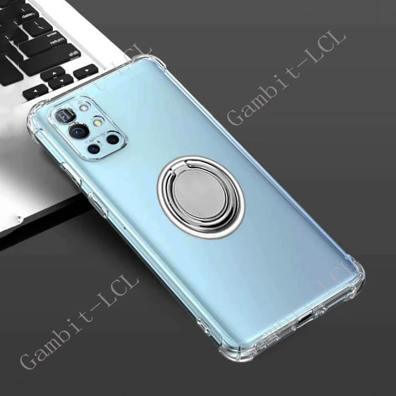 Фото Для OnePlus 8T 9R OnePlus9R 1+9R KB2000 KB2001 KB2003 KB2005: Чехол-накладка с кольцом-держателем из мягкого ТПУ для смартфона №1