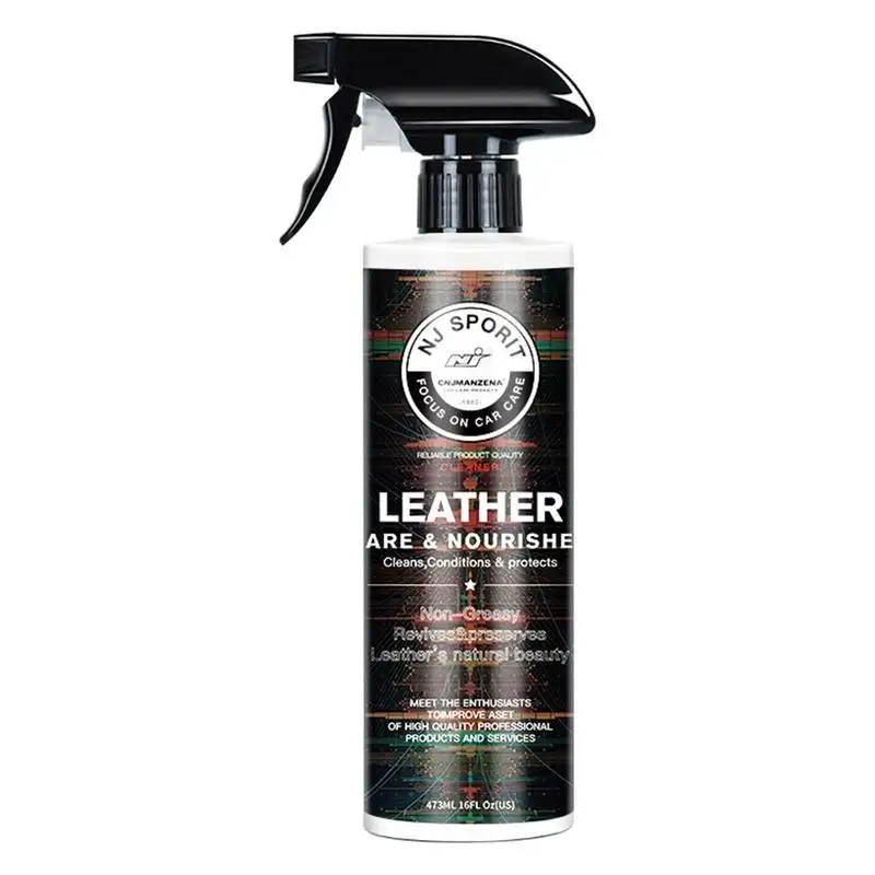 

Car Leather Conditioner Super Cleaner Leather Cleaning Foam Spray 473ml Car Leather Cleaner Spray Leather Care Spray For Car