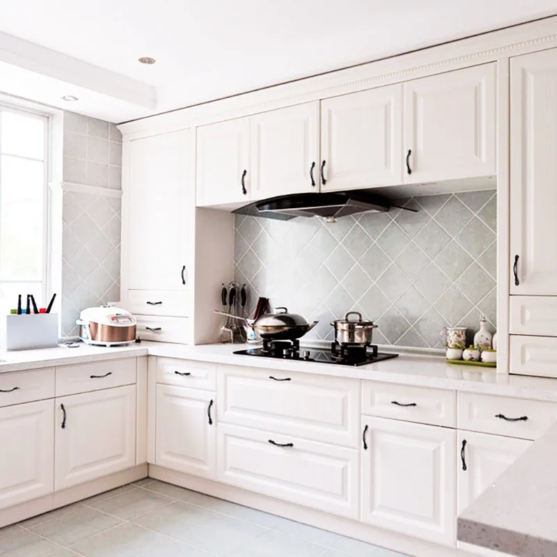 Черная американская ручка для шкафа ручки ящика кухонные дверные из