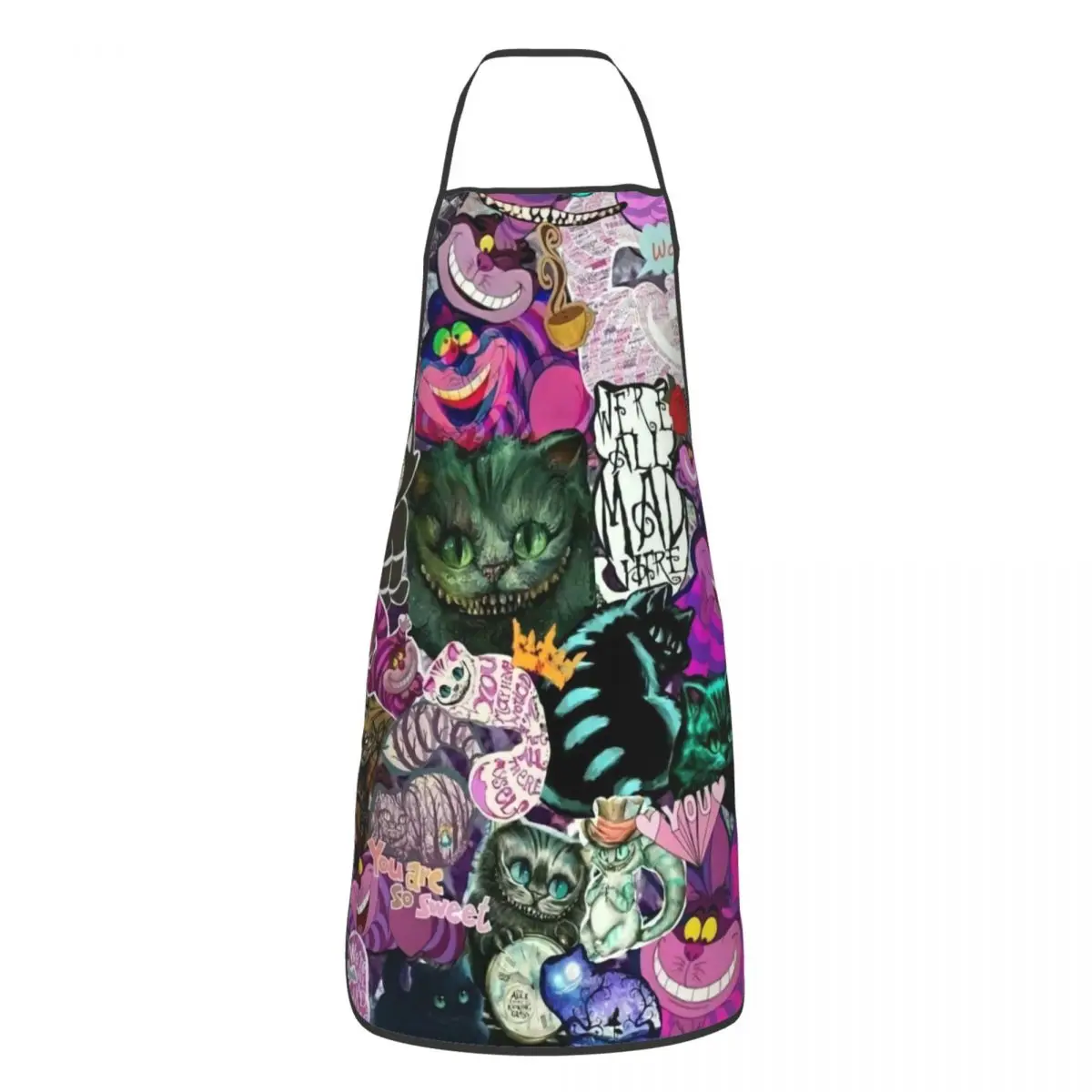 Индивидуальный унисекс фартук для коллажа с изображением Чеширского Кота
