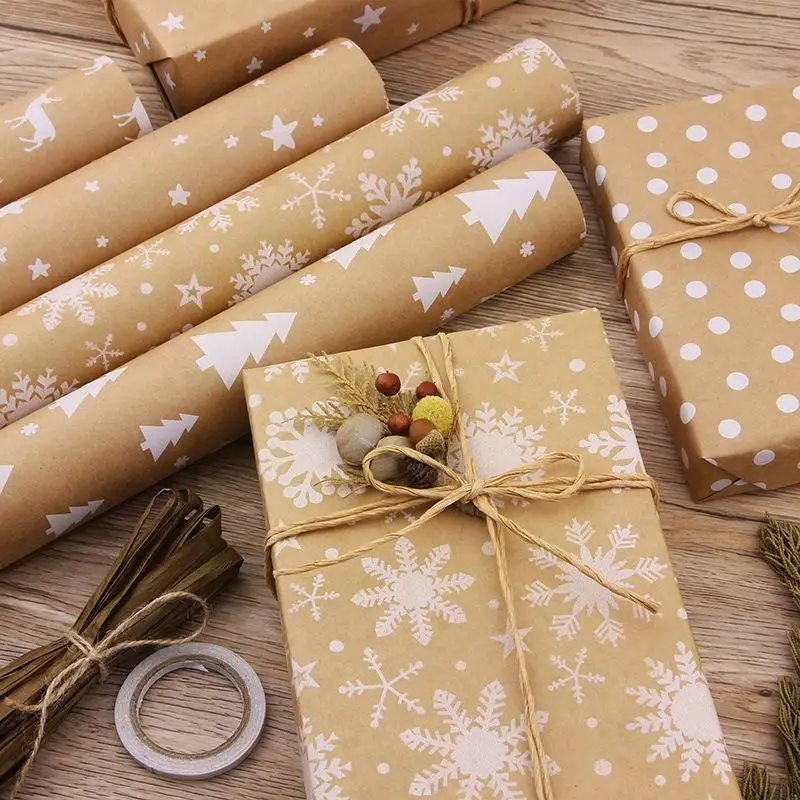 

2022 Christmas Wrapping Paper Wedding Green Decoration Vellum Origami Paper Packing Kraft 100*44cm Gift Paper Artware Paper J8n9