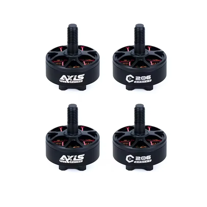 Фото AXISFLYING 4 шт. C206 V2 2006 2750KV FPV Бесщеточный двигатель 6S Lipo 2,5 мм вал 12N14P для RC FPV MANTA3.6 FPV беспилотные дроны DIY части №1
