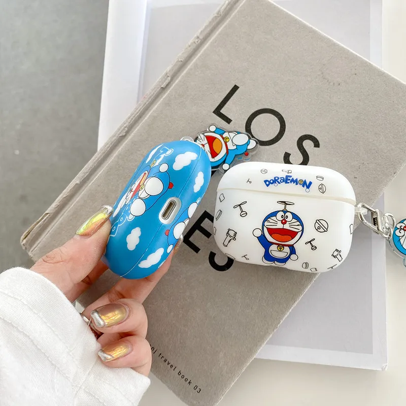 Новый японский милый мультяшный чехол для наушников Doraemon Cat Чехол Apple Airpods 1/2 3 Pro