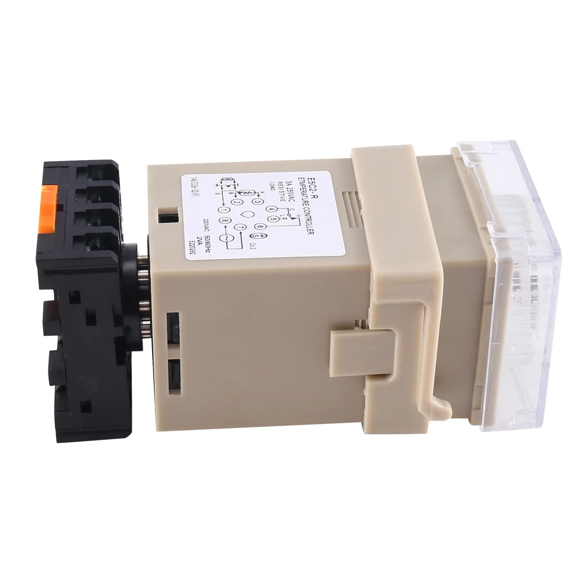 1 шт. контроллер температуры направляющего типа рельсы E5C2 220 В 0 ~ 399 ℃ цифровой