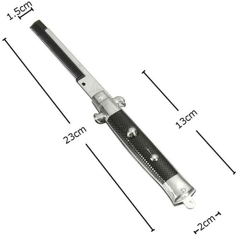 Складная пружинная расческа ручной работы складной карманный зажим для волос