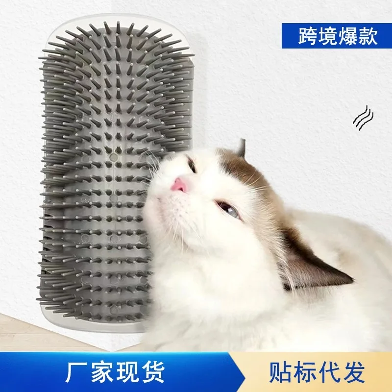 Щетка для кошек расческа игрушка с кошачьей мятой угловой скребок стены