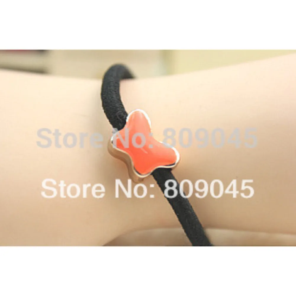 (Min order $10)Colorful flower hairband for women/girl ponytail holder elastic hair band ties hair accessory  HB14 20pcs/lot