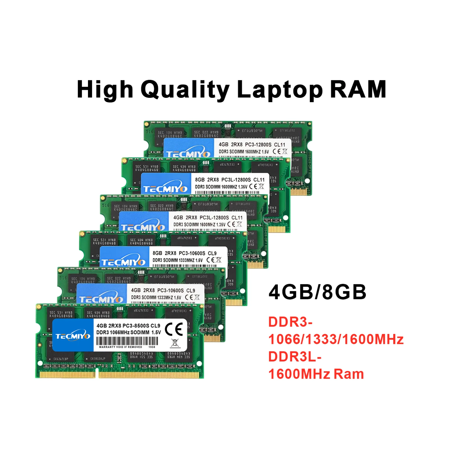 Память для ноутбука RAM DDR3 DDR3L 4 ГБ 8 1600 МГц 1333 1066 1 35 В/1 5 В PC3/PC3L-12800S PC3-10600S PC3-8500S-1 шт.