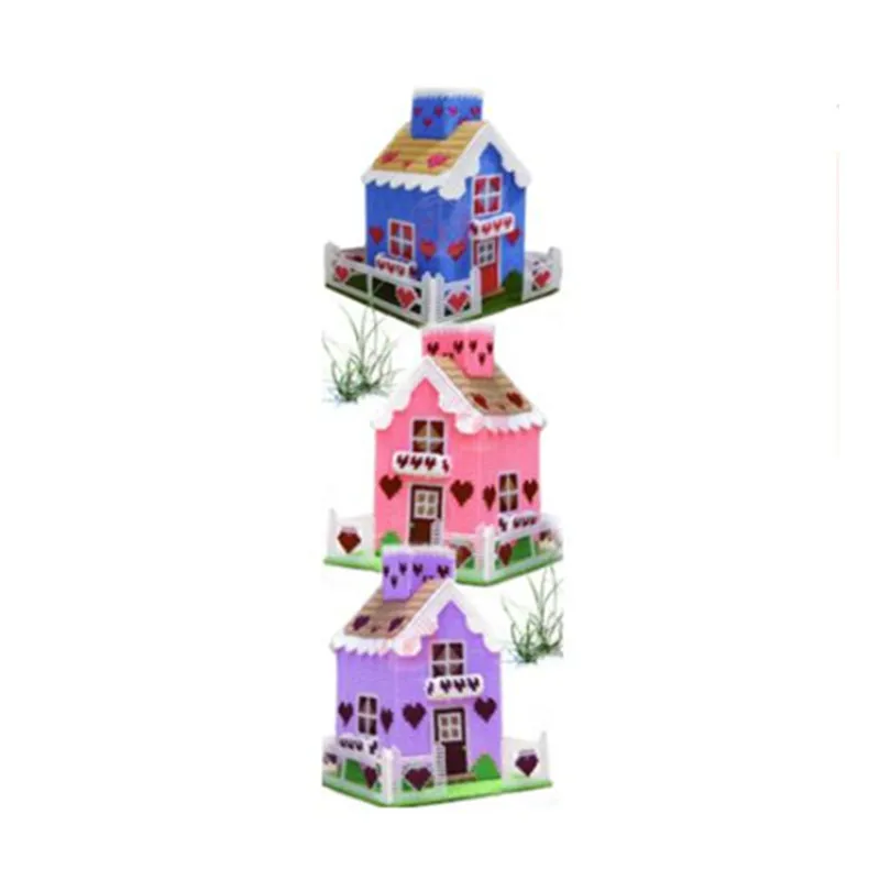 

17x17x23cm New Living Room Villa storage tissue box embroidery kit DIY handmade craft set Crocheting knitting needlework supplie