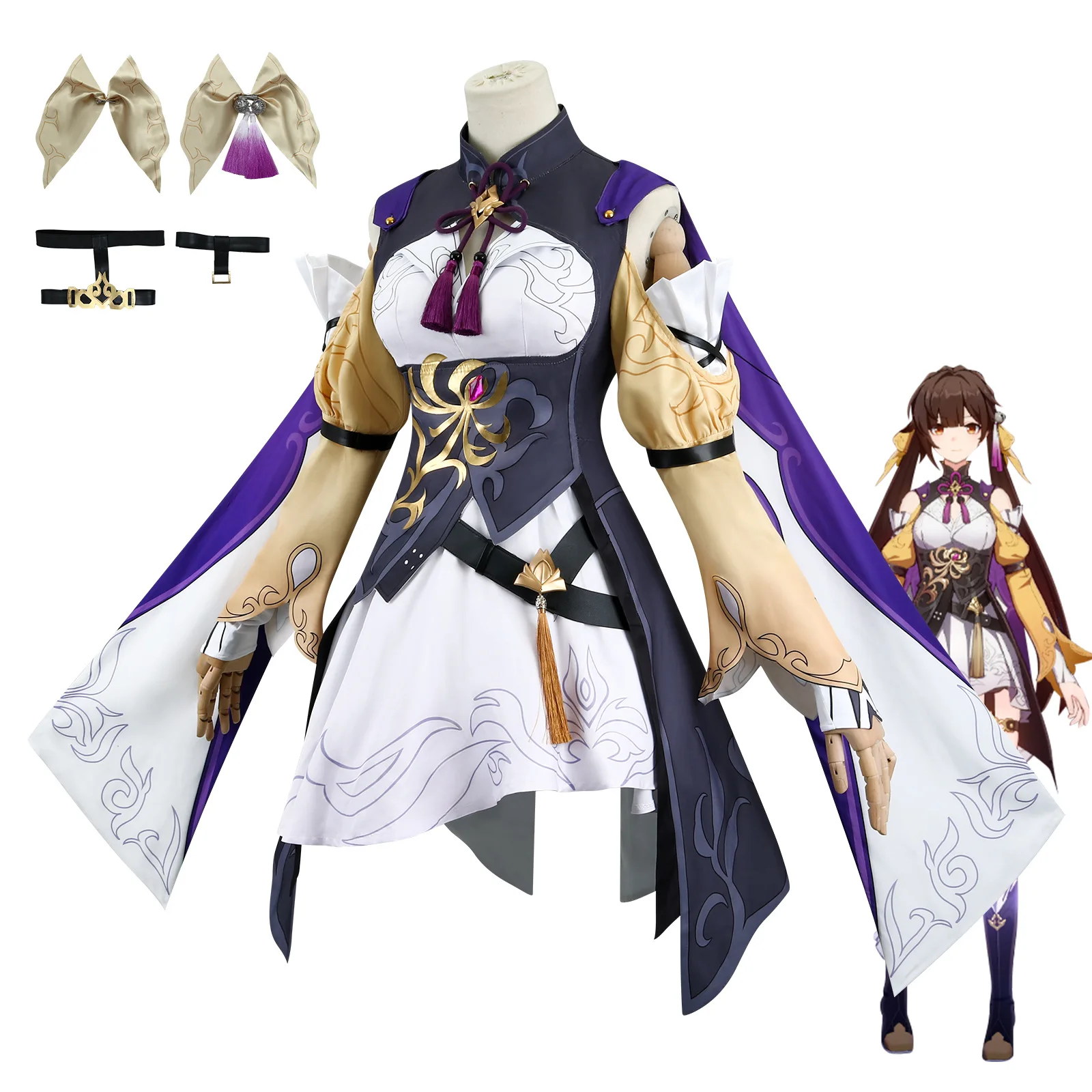 Парик для косплея в новом стиле Sushang Game Honkai: Star Rail костюм на Хэллоуин Униформа