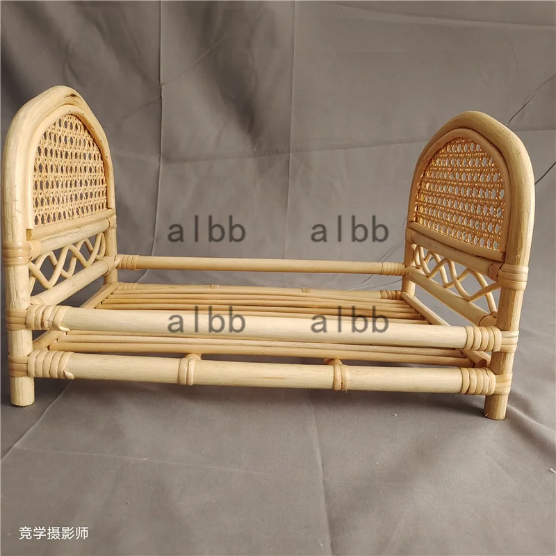 Newborn Photography Props Baby Studio Shooting Photo Retro Rattan Crib Photography Accessories Props Baby Growth Souvenires
