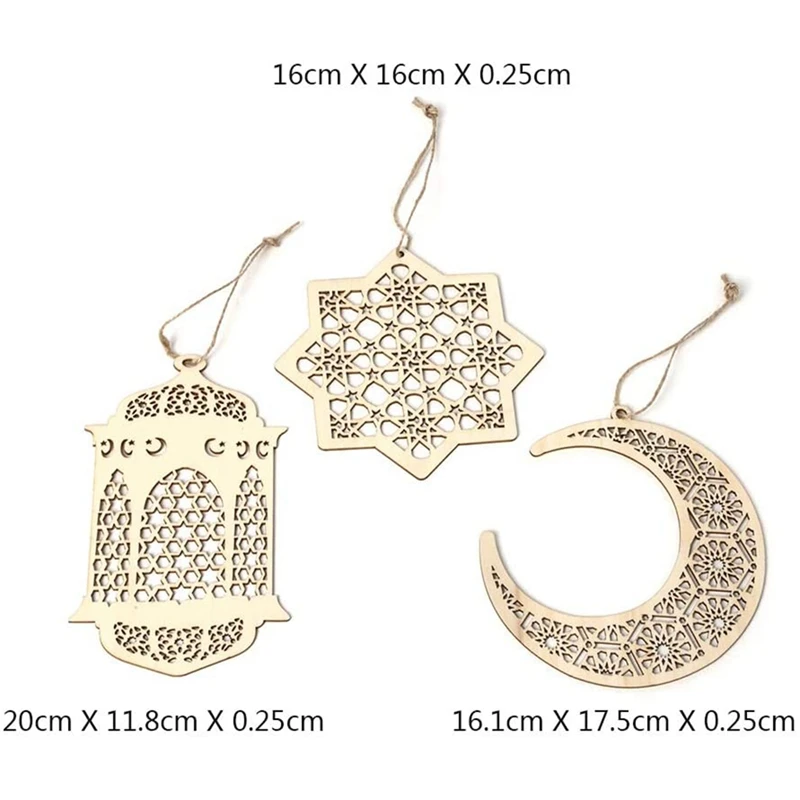 Акция! 3 шт./набор деревянные подвесные фонарики |