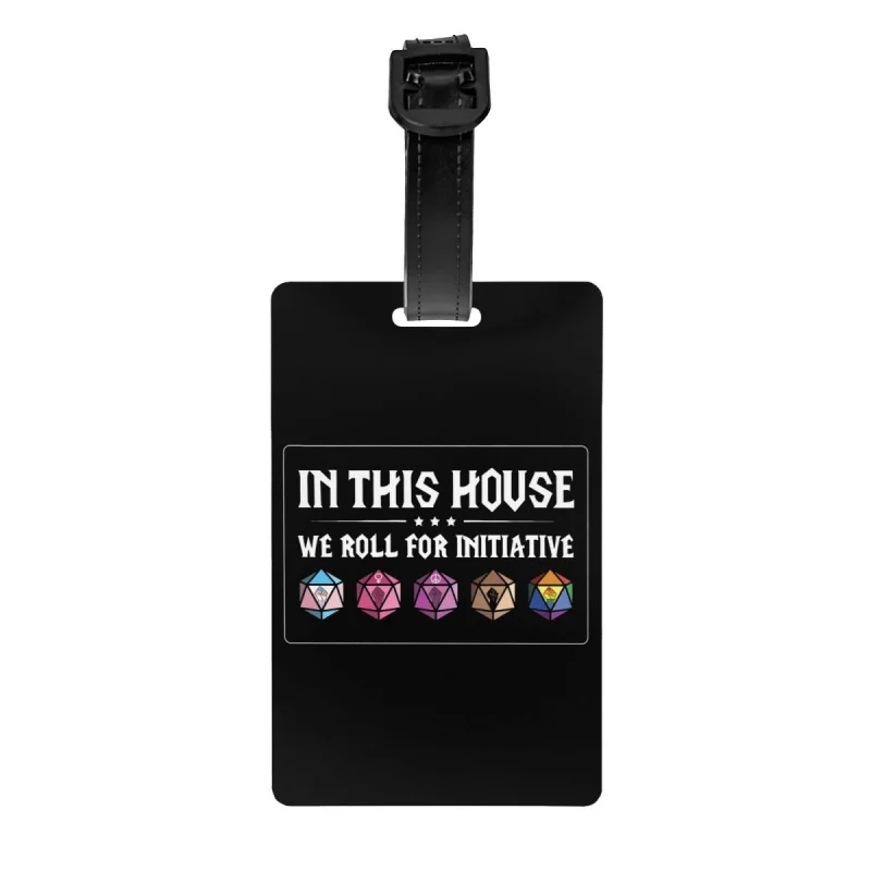 

Custom Dnd Game House Initiative Luggage Tag Privacy Protection Baggage Tags Travel Bag Labels Suitcase