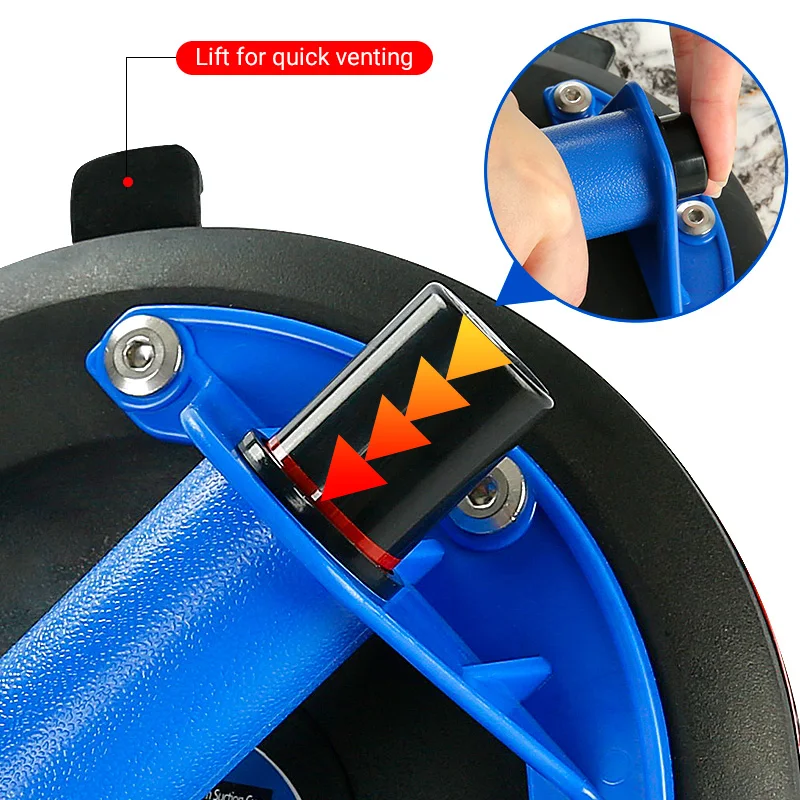 Сверхмощный воздушный насос Вакуумные присоски тройной резиновый диск плитка