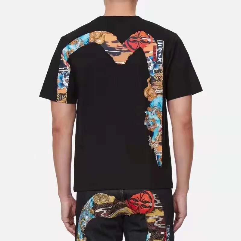 

New Men Summer T-Shirts Hip Hop Streetwear Tops Tees Casual Letter Print TShirts Japanese Style Trendy Wear Hip Hop Style