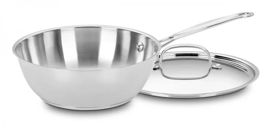 

Classic Stainless Steel 3 . 'S Pan W/Cover