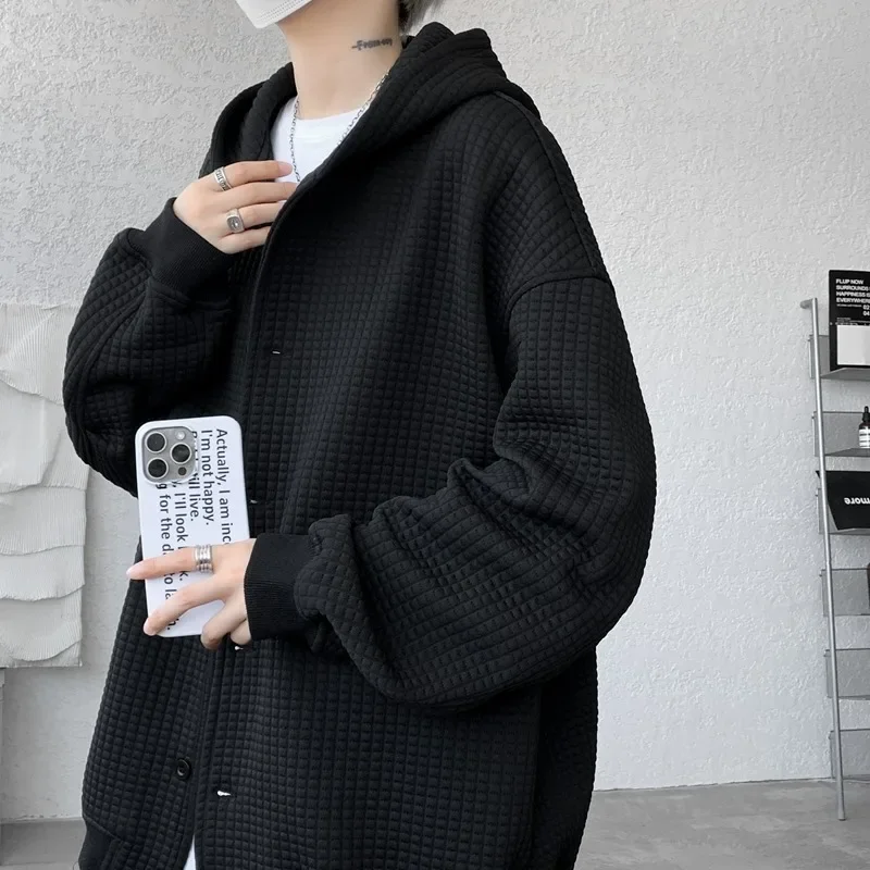 M ~ 8XL! Утепленная Осенняя Высококачественная куртка 2024 толстовка с капюшоном