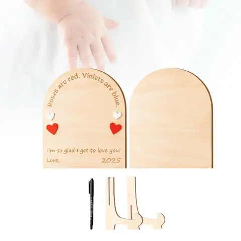 Деревянная табличка Footprint Art Sign Craft