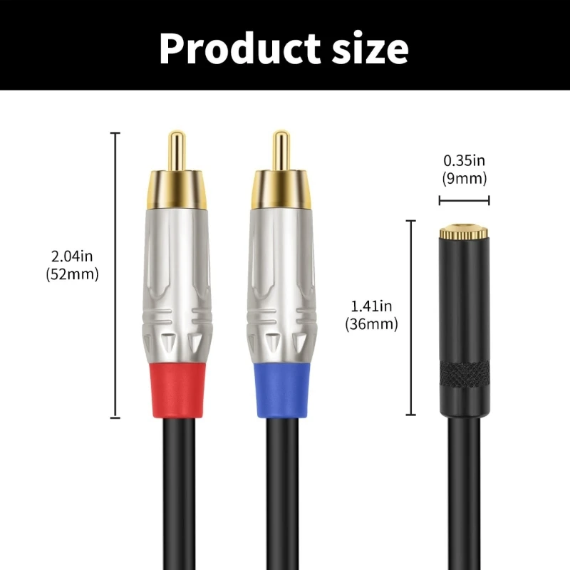 Звуковой кабель 3 5 мм на 2RCA разветвитель Y адаптер для телефона усилители