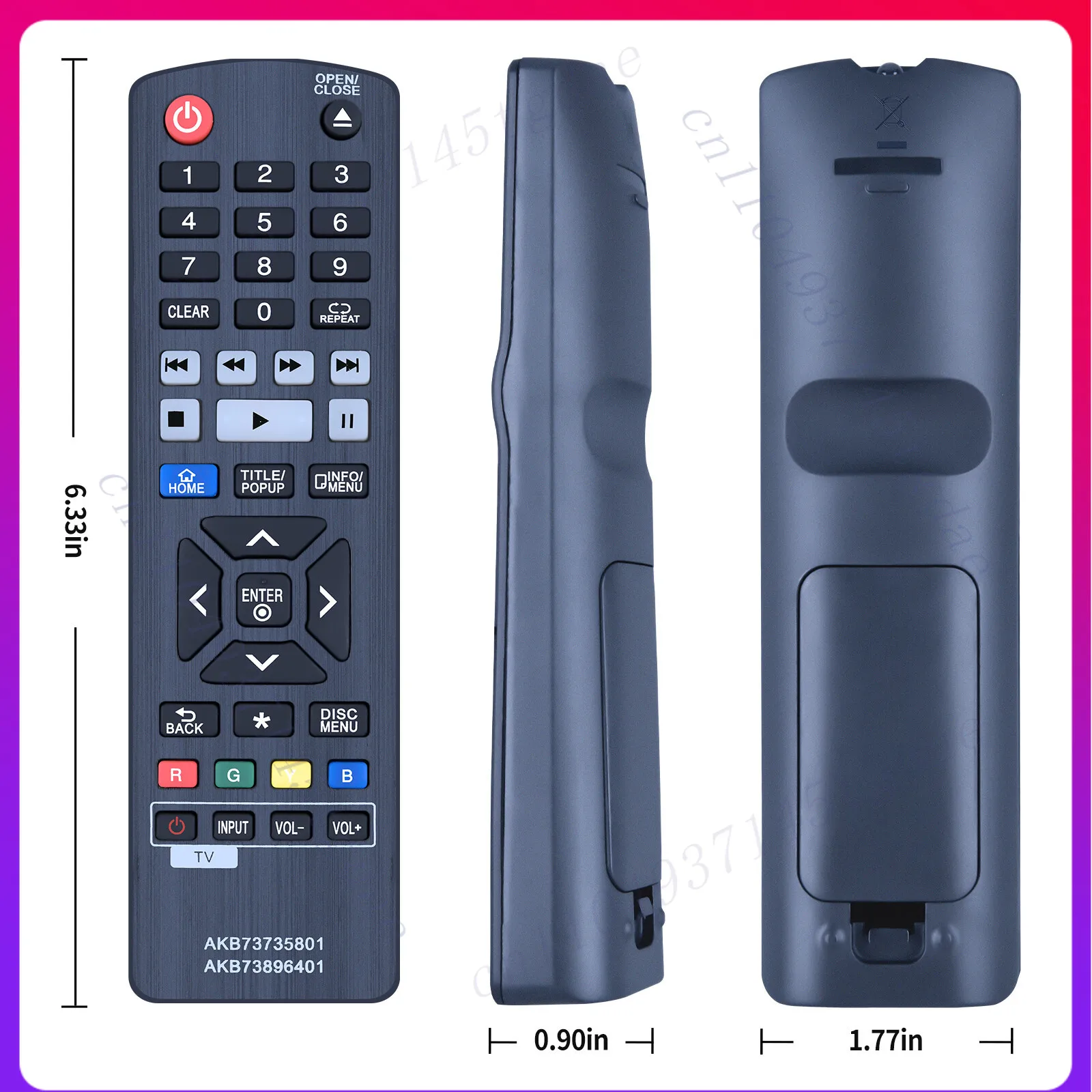 2 шт. AKB73735801 Пульт дистанционного управления для DVD-плеера LG BP330 BP530 BP540 BPM54- (art.: 3920d8ffe0968) - 3920d8ffe0968