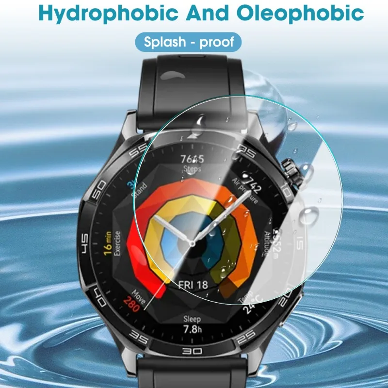 Фото 5-1 упаковка закаленного стекла для Huawei Watch GT 5 46 мм 41 мм, простой в установке инструмент в один клик, защитная пленка для экрана Huawei Watch GT5 46/41 мм №5