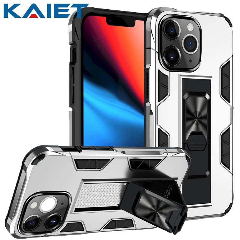 

KAIET Shockproof Phone Case For iPhone6 7 8 8plus XS XR SE2020 Car Holder Armor Protective Cover For iPhone 11Pro 12Mini 13Pro