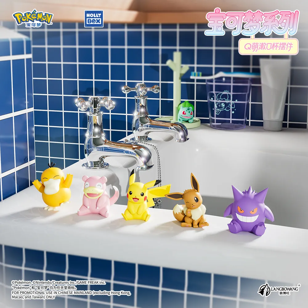 Фото HOLLYBOX Pokémon: Подставка для стаканов в виде фигурок персонажей (Генгар, Пикачу, Бульбазавр, Псайдак, Иви) – Коллекционные модели, игрушки, настольные подарки №2