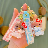 kawaii sanrio keychain hellokittys cartoon cute sweet simple accessories anime fashion creative pendant girl birthday gift