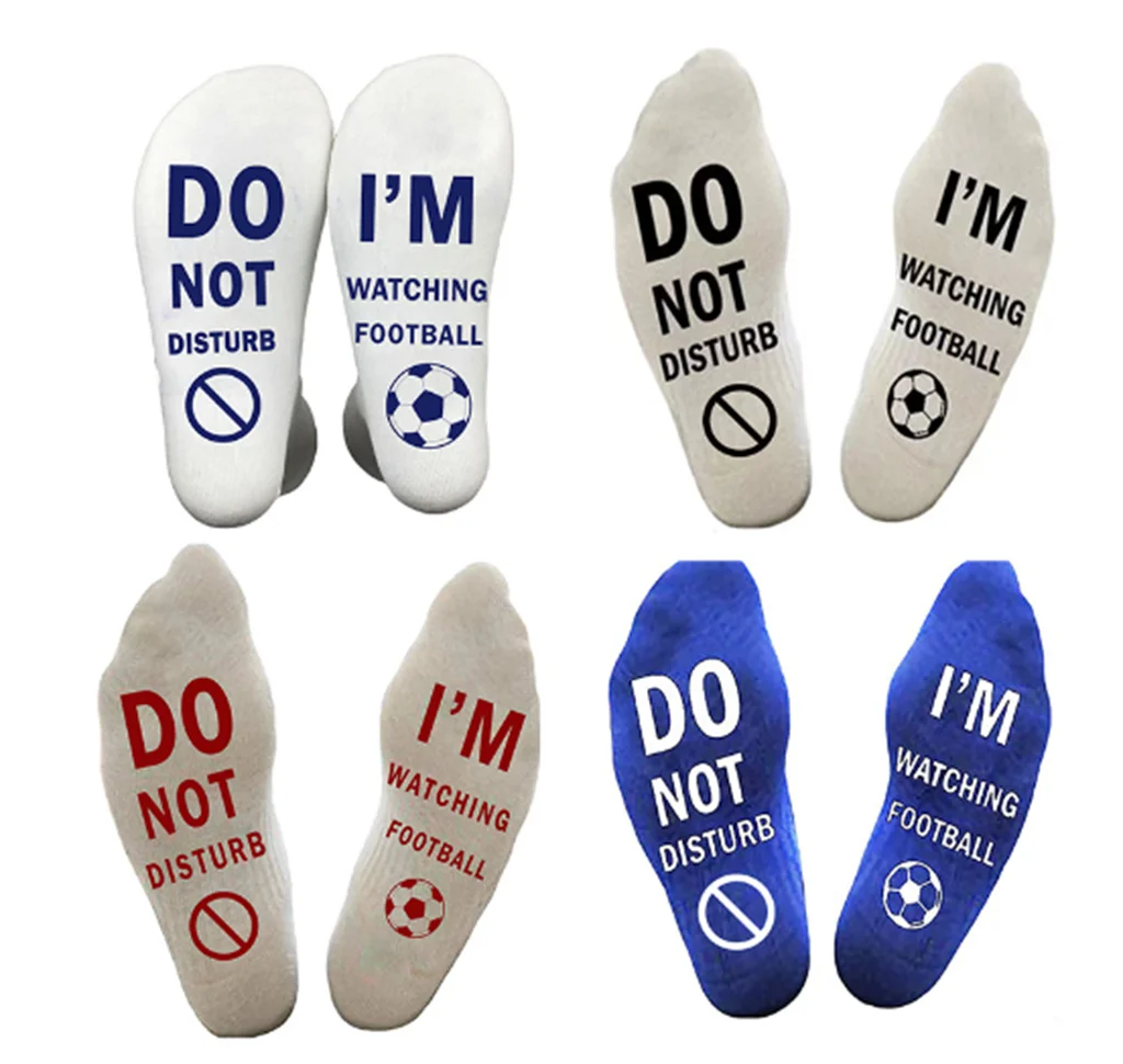 

Soccer socks DO NOT DISTURB WATCHING FOOTBALL socks mid-calf socks cotton transport socks