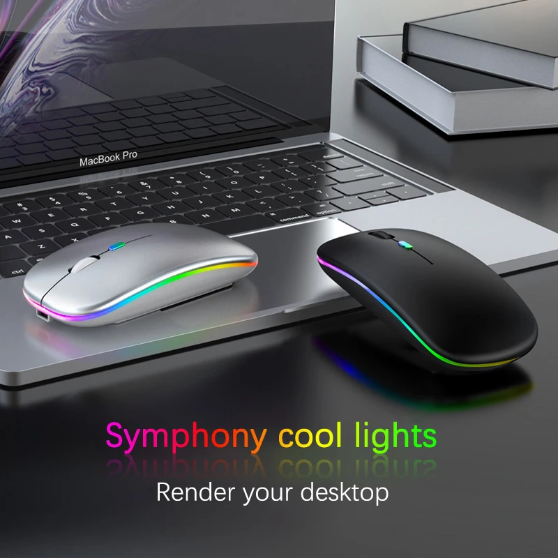 Bluetooth-мышь компьютерная беспроводная с RGB-подсветкой 1600 DPI |