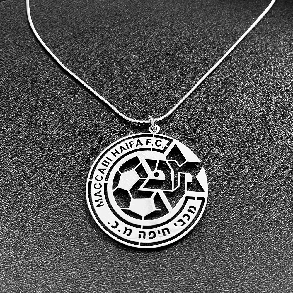 

Hollow Style Maccabi Haifa Necklace MHFC Pendant for Decor