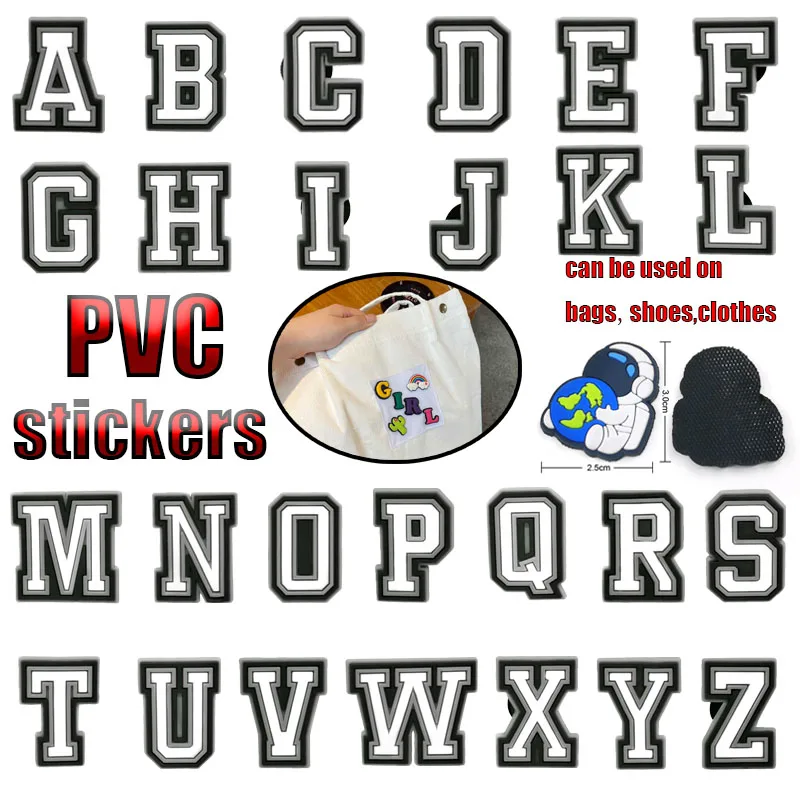 1 шт. буквы сделай сам наклейки на липучке для вельветовых сумок ПВХ нашивки обуви