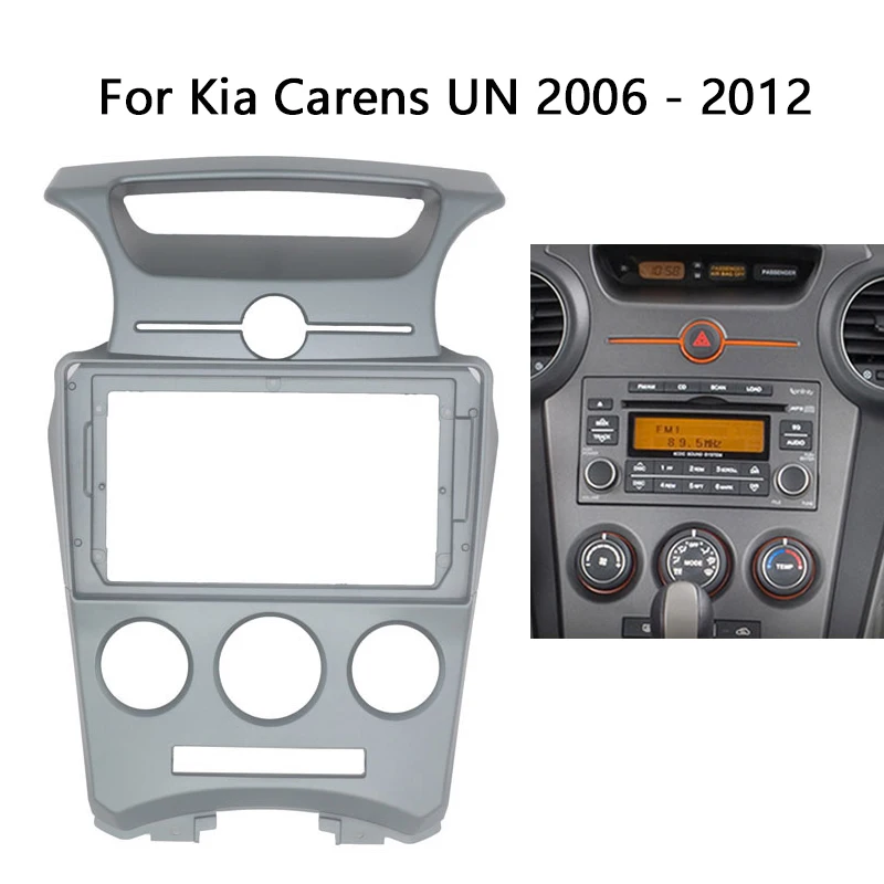 

2 Din Android Head Unit Car Radio Frame Kit For KIA Carens UN 2006-2012 Auto Stereo Dash Fascia Trim Bezel Faceplate