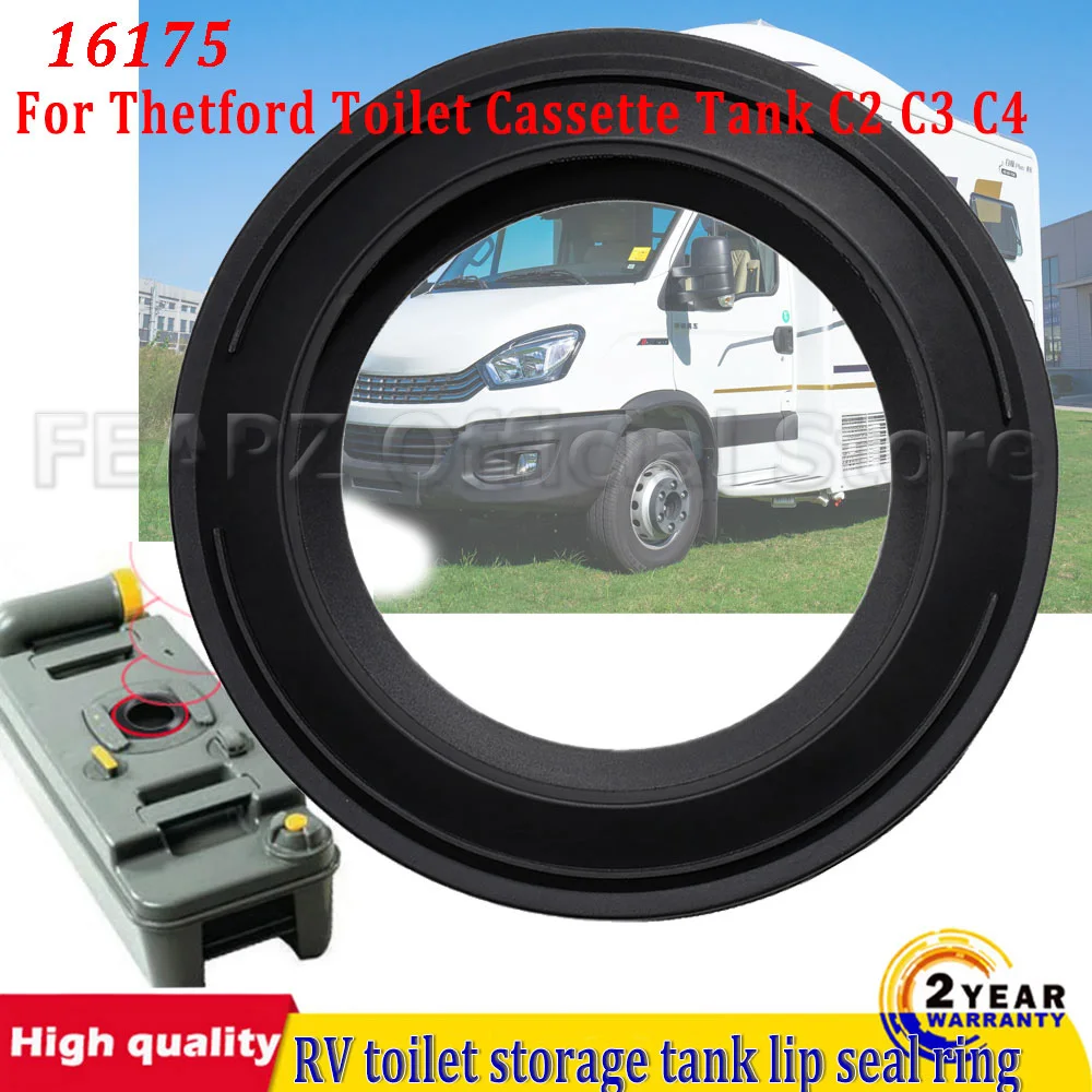 Фото Кассетный бак для унитаза Thetford C2 C3 C4 CV до июня 2000 16175, скользящее уплотнение, портативное уплотнительное кольцо для бака для хранения унитаза RV №1